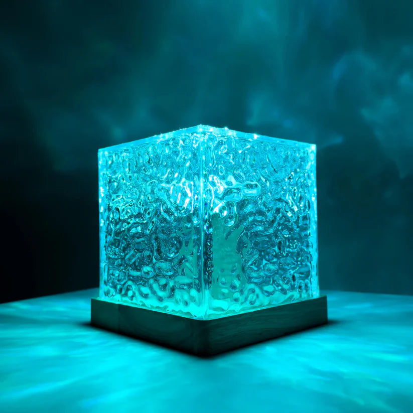 Dynamic Rotating Crystal Water Lamp